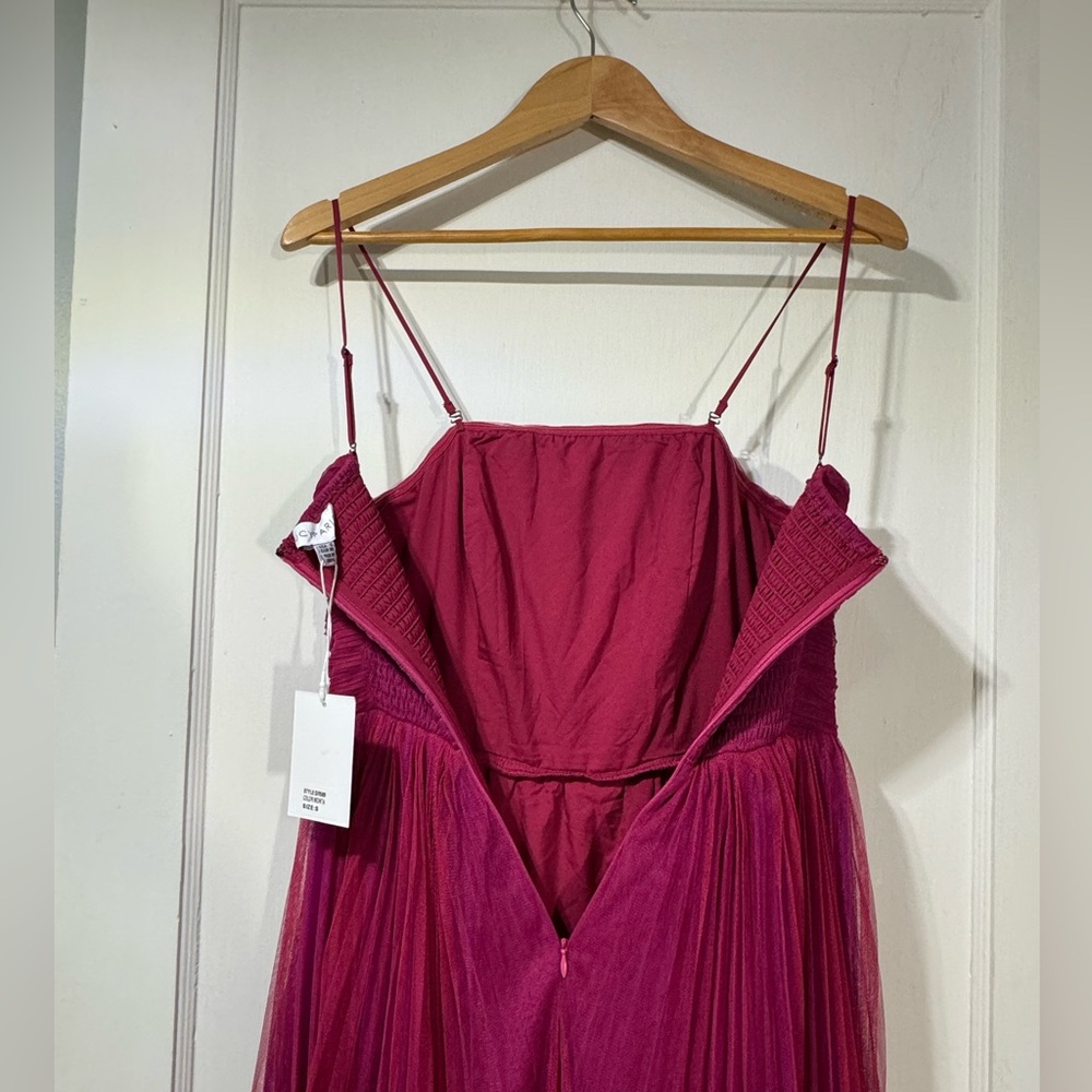 🦋 Summer Sale 🦋 LUCY PARIS PARKER TULLE DRESS IN MAGENTA IN PINK - Picture 5 of 9